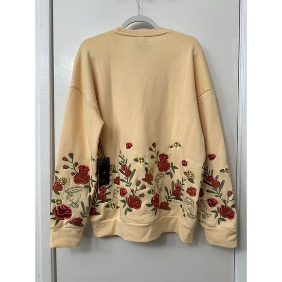Disney Beauty and the Beast Belle Floral Crewneck Size M - Picture 9 of 11